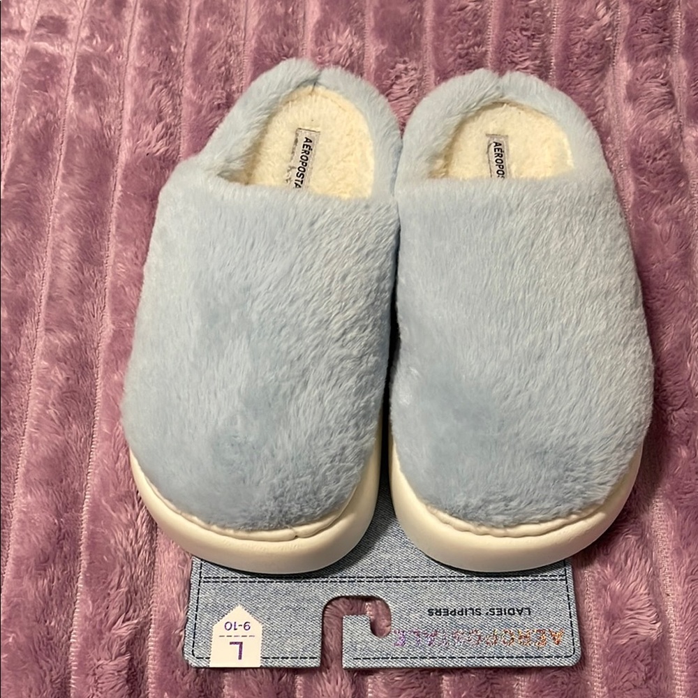 BRAND NEW Aeropostale Indoor/Outdoor Comfort Cushioning platform slippers size L